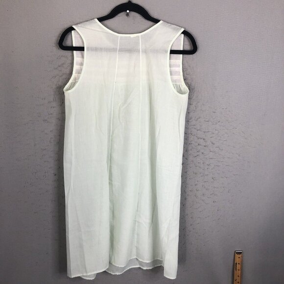 Vintage Nightgown Womens Small Mint Green Sheer Feminine Farmhouse Nightie - Picture 3 of 16